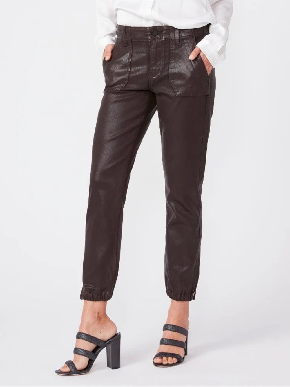 PAIGE - Mayslie Jogger - Chicory Coffee Luxe Coating 24 Brown